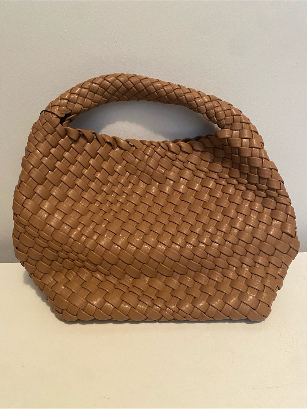 BC Bag Tan color, Vegan, woven material.